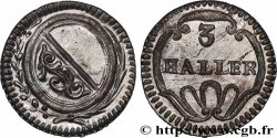 SUISSE - CANTON DE ZÜRICH 3 Haller (1 Rappen) n.d. (1827-1841) 