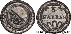 SWITZERLAND - CANTON OF ZÜRICH 3 Haller (1 Rappen) n.d. (1827-1841) 