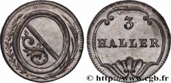 SWITZERLAND - CANTON OF ZÜRICH 3 Haller (1 Rappen) n.d. (1827-1841) 