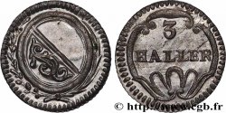 SUISSE - CANTON DE ZÜRICH 3 Haller (1 Rappen) n.d. (1827-1841) 