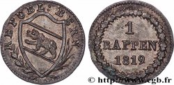 SWITZERLAND - CANTON OF BERN 1 Rappen 1819 Berne