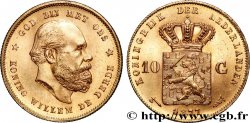 OR, PALLADIUM ET PLATINE INVESTISSEMENT 10 Gulden Guillaume III, 2e type 1877 Utrecht