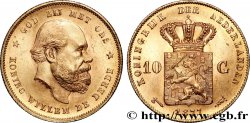 OR, PALLADIUM ET PLATINE INVESTISSEMENT 10 Gulden Guillaume III, 2e type 1877 Utrecht