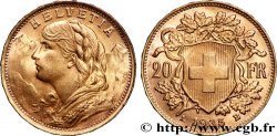 OR, PALLADIUM ET PLATINE INVESTISSEMENT 20 Francs &nbsp;Vreneli&nbsp; 1935 Berne SUP 