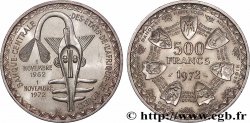 ÉTATS DE L&nbsp;AFRIQUE DE L&nbsp;OUEST (BCEAO) 500 Francs BCEAO 1972 Paris