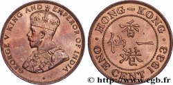 HONG KONG 1 Cent Georges V 1933 