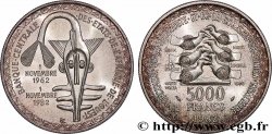 ÉTATS DE L&nbsp;AFRIQUE DE L&nbsp;OUEST (BCEAO) 5000 Francs masque 1982 Paris