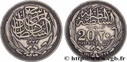 EGYPT 20 Piastres frappe au nom de Hussein Kamal Pacha AH1333 1917 Paris
