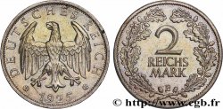ALLEMAGNE - RÉPUBLIQUE DE WEIMAR 2 Reichsmark 1925 Muldenhütten