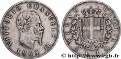 ITALIE 2 Lire Victor Emmanuel II 1863 Naples