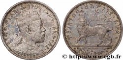 ÉTHIOPIE 1/8 Birr Menelik II EE1887                     1895 Paris