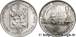 TCHÉCOSLOVAQUIE 50 Korun 150e anniversaire de la voie ferrée de Breclav à Brno 1989 