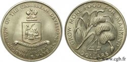 SAINT VINCENT 4 Dollars inauguration de la Banque de Développement des Caraïbes 1970  MS 