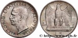 ITALY 5 Lire Victor Emmanuel III 1927 Rome