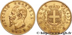 GOLD, PALLADIUM & PLATINUM INVESTMENT 20 Lire Victor Emmanuel II 1863 Turin