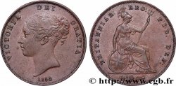 ROYAUME-UNI 1 Penny Victoria “tête jeune” 1854 