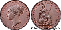 GRANDE BRETAGNE - VICTORIA 1 Penny Victoria “tête jeune” 1853  SUP 