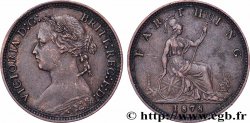 ROYAUME-UNI 1 Farthing Victoria “Bun Head” 1878 