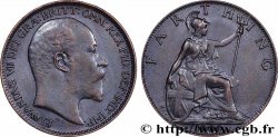 ROYAUME-UNI 1 Farthing Edouard VII 1909 Londres