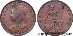VEREINIGTEN KÖNIGREICH 1/2 Penny Victoria “old head” 1899 Londres