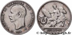 GRÈCE 1 Drachme Georges Ier 1910 Paris