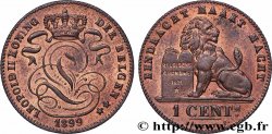 BELGIUM 1 Centime lion monogramme de Léopold II 1899 