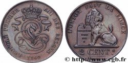 BÉLGICA 2 Centimes Léopold Ier 1860 