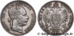 AUTRICHE 1 Florin François-Joseph Ier tête laurée 1884 Vienne