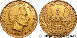 URUGUAY 5 Pesos Centenaire de la constitution 1930 Paris