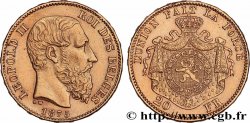 GOLD, PALLADIUM & PLATINUM INVESTMENT 20 Francs Léopold II 1875 Bruxelles