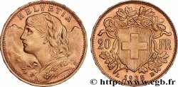 GOLD, PALLADIUM & PLATINUM INVESTMENT 20 Francs &nbsp;Vreneli&nbsp; 1935 Berne