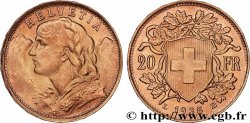 OR, PALLADIUM ET PLATINE INVESTISSEMENT 20 Francs &nbsp;Vreneli&nbsp; 1935 Berne