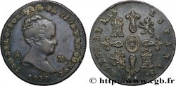 ESPAGNE 4 Maravedis Isabelle II 1850 Jubia