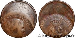 ESPAGNE 2 1/2 Centimos de Escudo Isabelle II, frappe casquette n.d. Atelier Indéterminé