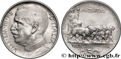 ITALIE 50 Centesimi, tranche lisse 1925 Rome - R