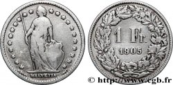 SUISSE 1 Franc Helvetia 1905 Berne