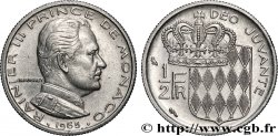 MONACO 1/2 Franc Rainier III 1965 Paris