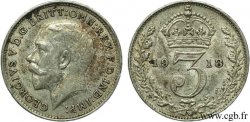 ROYAUME-UNI 3 Pence Georges VI / couronne 1918  SUP 