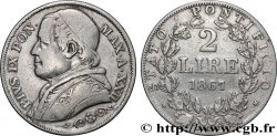 VATICAN ET ÉTATS PONTIFICAUX 2 Lire Pie IX an XXII 1867 Rome