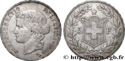 SUIZA 5 Francs Helvetia 1889 Berne MBC 