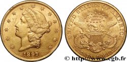 OR, PALLADIUM ET PLATINE INVESTISSEMENT 20 Dollars &nbsp;Liberty&nbsp; 1897 Philadelphie TTB+ 