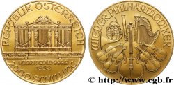 OR, PALLADIUM ET PLATINE INVESTISSEMENT 1 Oz - 2000 Schilling LE PHILARMONIQUE DE VIENNE 1993 Vienne SPL 