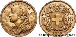 GOLD, PALLADIUM & PLATINUM INVESTMENT 20 Francs &nbsp;Vreneli&nbsp;  1908 Berne