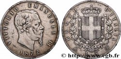 ARGENT D&nbsp;INVESTISSEMENT 5 Lire Victor Emmanuel II 1872 Milan