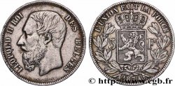 ARGENTO INVESTIMENTO 5 Francs Léopold II  1874 