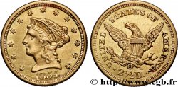 ÉTATS-UNIS D&nbsp;AMÉRIQUE 2 1/2 Dollar “Liberty Head” 1854 Nouvelle Orléans TTB+ 