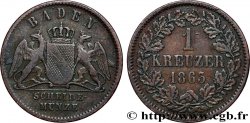 GERMANY - BADEN 1 Kreuzer Grand-Duché de Bade 1863 