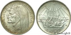 ITALIE 500 Lire 700e anniversaire de la naissance de Dante Alighieri / l’Enfer 1965 Rome - R