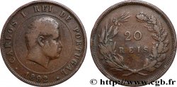 PORTUGAL - KINGDOM OF PORTUGAL - CARLOS I 20 Réis  1892 Lisbonne