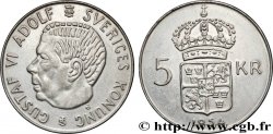 SCHWEDEN 5 Kronor Gustave VI Adolphe 1954  VZ 